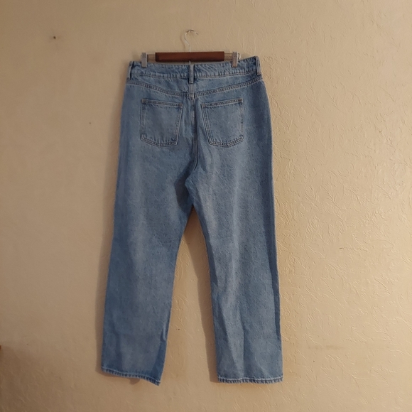 Fashion Nova Bend The Rules Slouch Fit Jeans Light Blue Wash NEW Sz 15 - Picture 5 of 10